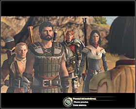 After eliminating all enemies choose one of two passages leading to the campsite (M28, 4), where you can notice the Mage apostate #1 - Terror on the Coast - Act I - Dragon Age II - Game Guide and Walkthrough