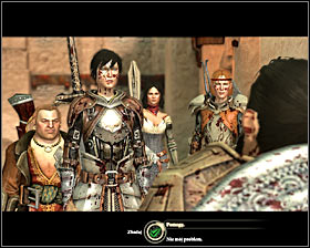 After winning the battle you will see a scene of conversation #1 with Lord Renvil Harrowmont, who will ask you to eliminate other mercenaries sent by Carta - Last of His Line - Act I - Dragon Age II - Game Guide and Walkthrough