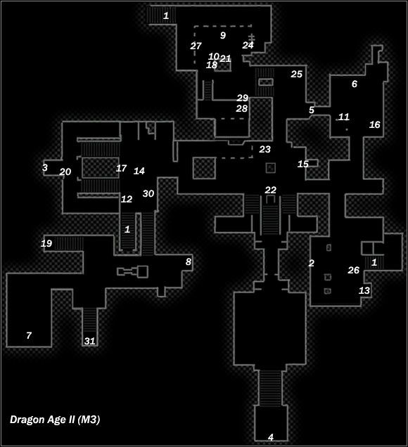 Legend - Map M3 Hightown (daytime); Map M4 Hightown (night-time) - Maps - Dragon Age II - Game Guide and Walkthrough
