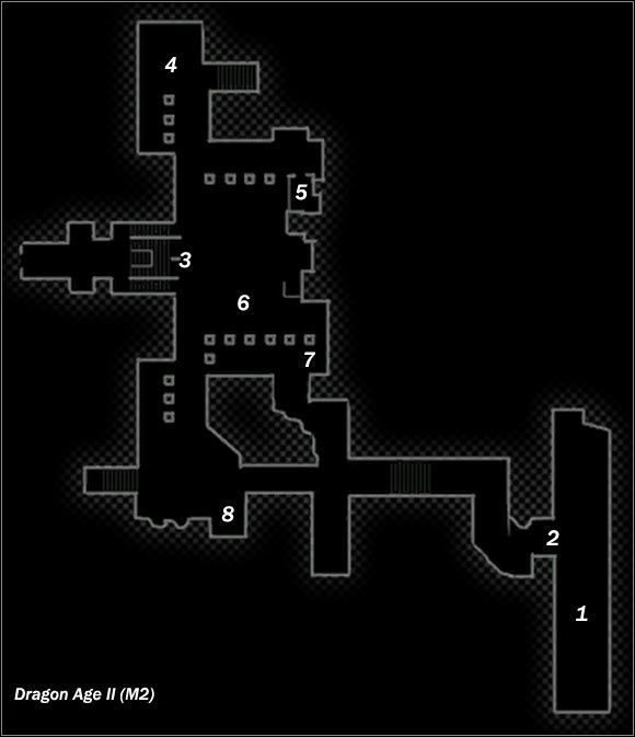 Legend - Map M1 Blightlands; Map M2 Gallows Courtyard - Maps - Dragon Age II - Game Guide and Walkthrough