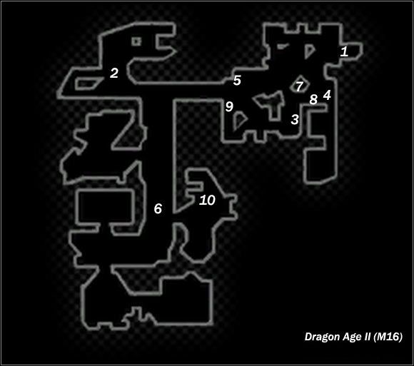 Legend - Map M15 The Hanged Man (daytime); Map M16 The Hanged Man (night-time) - Maps - Dragon Age II - Game Guide and Walkthrough