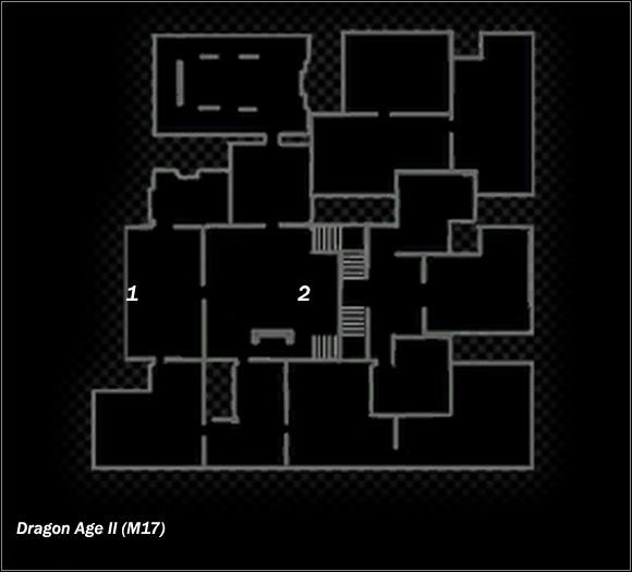 Legend - Map M17 Barracks; Map M18 Danarius/Fenris estate - Maps - Dragon Age II - Game Guide and Walkthrough
