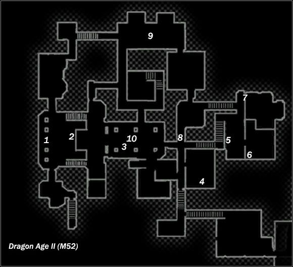 Legend - Map M51 Decrepit Alley; Map M52 DuPuis Estate - Maps - Dragon Age II - Game Guide and Walkthrough