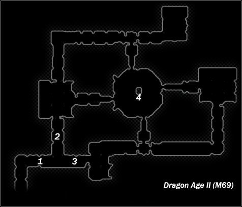 Legend - Map M69 Bone Pit Mines (Cavern of Dead); Map M70 Ser Varnells hideout - Maps - Dragon Age II - Game Guide and Walkthrough