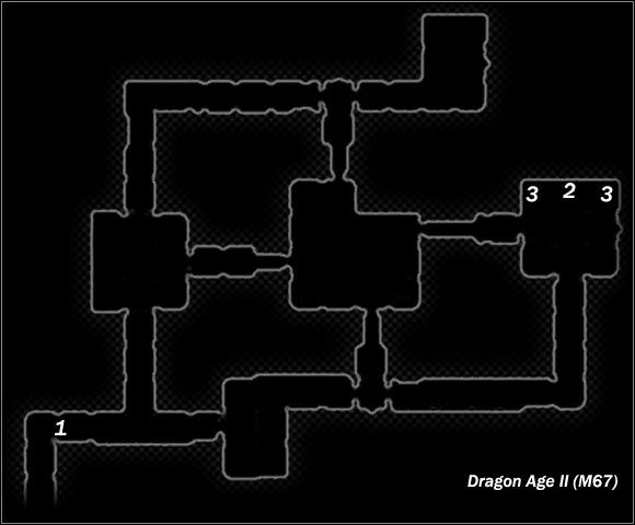 Legend - Map M67 The Forgotten Lair; Map M68 Varterral Hunting Ground - Maps - Dragon Age II - Game Guide and Walkthrough