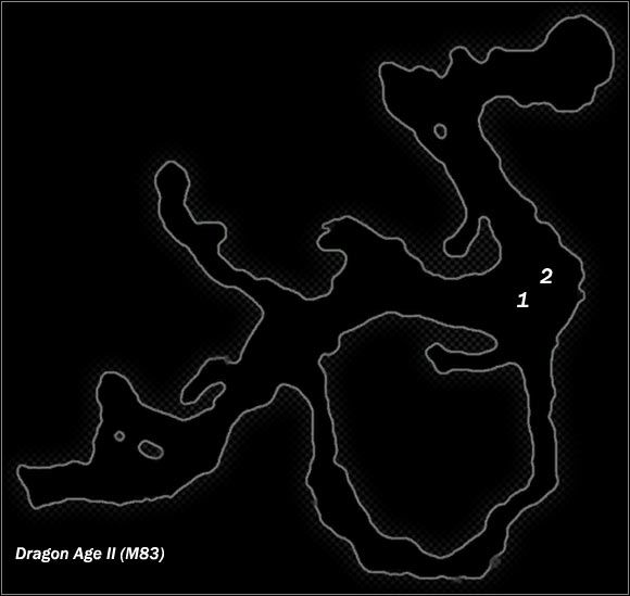 Legend - Map M83 Antivan camp; Map M84 Hidden Lair - Maps - Dragon Age II - Game Guide and Walkthrough