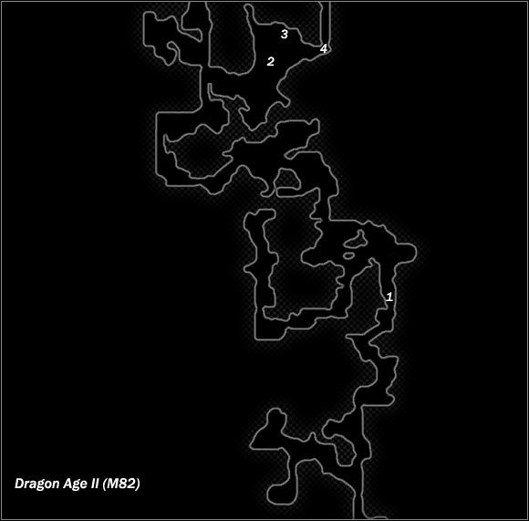 Legend - Map M81 Drakestone mine; Map M82 Mountain cave - Maps - Dragon Age II - Game Guide and Walkthrough
