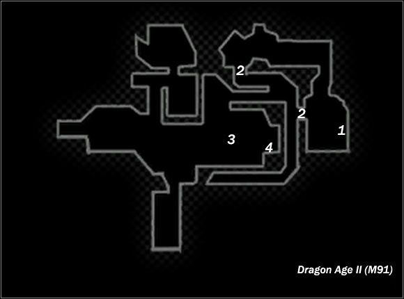 Legend - Map M91 Secret Rendezvous site; Map M92 Gallows Prison - Maps - Dragon Age II - Game Guide and Walkthrough