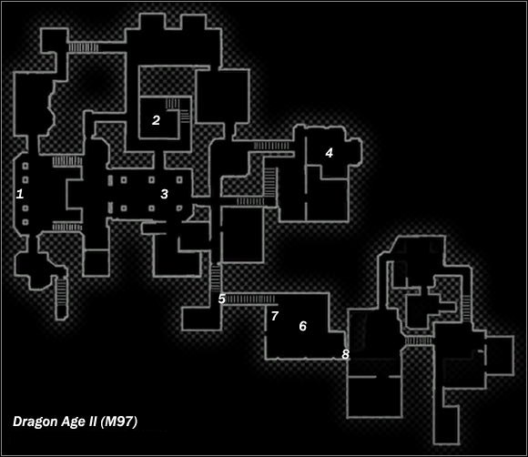 Legend - Map M97 Harimann Estate; Map M98 Underground Passage - Maps - Dragon Age II - Game Guide and Walkthrough