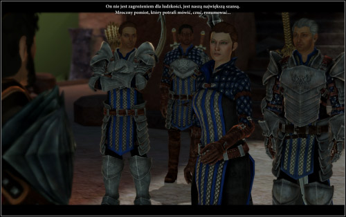 At the end you'll meet Larius and a group of the Grey Wardens led by Janeka - Walkthrough - Corypheus's Prison - Tower Base - Dragon Age II: Legacy - Game Guide and Walkthrough