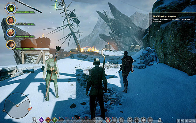 The starting point, after you choose to join the attacking forces - The Wrath of Heaven - Main storyline quests (The Path of the Inquisitor) - Dragon Age: Inquisition - Game Guide and Walkthrough
