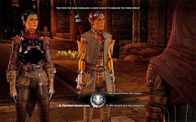 You can listen to the counselors, but you do not need to follow their suggestions - The Threat Remains - Main storyline quests (The Path of the Inquisitor) - Dragon Age: Inquisition - Game Guide and Walkthrough