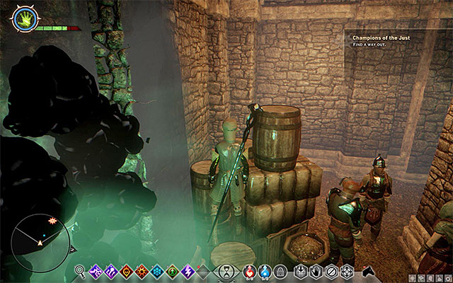 Crossing the chamber with the flames is less problematic than it might seem at first - Champions of the Just (siding with templars) - Main storyline quests (The Path of the Inquisitor) - Dragon Age: Inquisition - Game Guide and Walkthrough