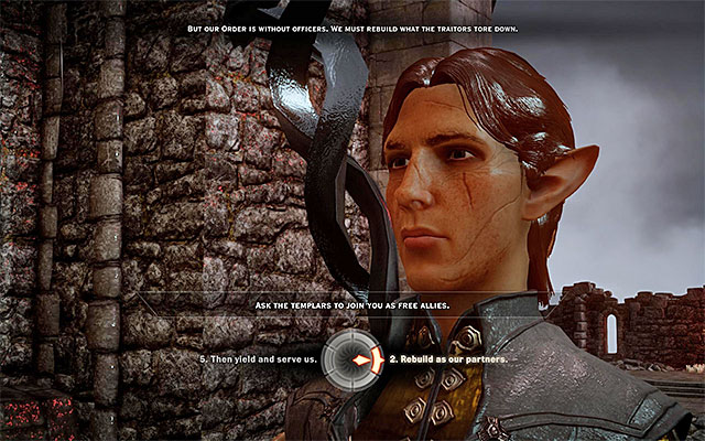 Try to leave the arena and you will meet the Templars - Champions of the Just (siding with templars) - Main storyline quests (The Path of the Inquisitor) - Dragon Age: Inquisition - Game Guide and Walkthrough