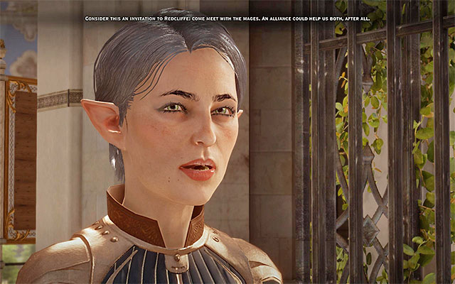 Fiona is much more amiable, towards the party, than Lucius - In Hushed Whispers (siding with mages) - Main storyline quests (The Path of the Inquisitor) - Dragon Age: Inquisition - Game Guide and Walkthrough