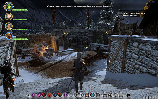 Reach the Havens main gate - In Your Heart Shall Burn - Main storyline quests (The Path of the Inquisitor) - Dragon Age: Inquisition - Game Guide and Walkthrough