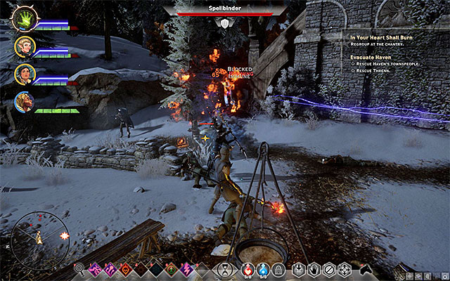 You can find Threnn next to the chantry building - In Your Heart Shall Burn - Main storyline quests (The Path of the Inquisitor) - Dragon Age: Inquisition - Game Guide and Walkthrough