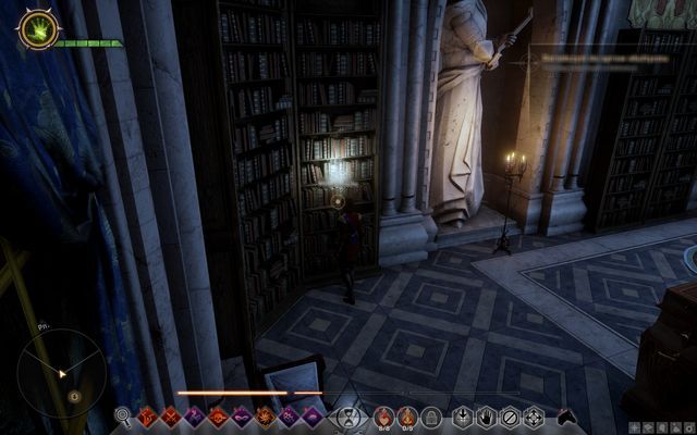 The bookshelf with the book that opens the passage - Wicked Eyes and Wicked Hearts - Main storyline quests (The Path of the Inquisitor) - Dragon Age: Inquisition - Game Guide and Walkthrough