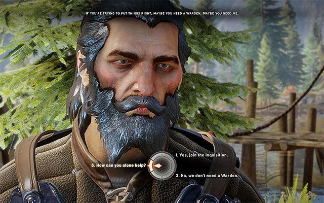Offer Blackwall to join the party - The Lone Warden - new party member - The Inner Circle (companion quests) - Dragon Age: Inquisition - Game Guide and Walkthrough
