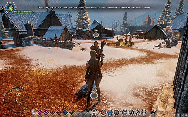 You can find the messenger in the encampment - The Captain of the Chargers - new ally - The Inner Circle (companion quests) - Dragon Age: Inquisition - Game Guide and Walkthrough