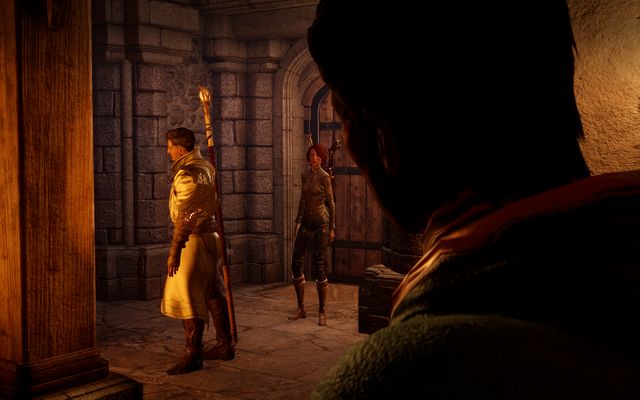 The cut-scene when walking into the tavern. - Last Resort of Good Men - The Inner Circle (companion quests) - Dragon Age: Inquisition - Game Guide and Walkthrough