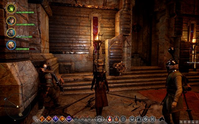 The gate to the vault with the gear mounted - The Vault of Valammar - Side quests - The Hinterlands - Dragon Age: Inquisition - Game Guide and Walkthrough