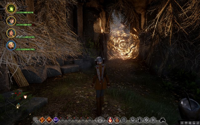 The entrance to the cave of the apostates - Apostates in Witchforest - Side quests - The Hinterlands - Dragon Age: Inquisition - Game Guide and Walkthrough