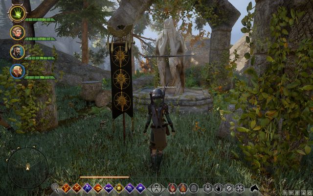 A statue in The Hinterlands. - Letter from a Lover - Side quests - The Hinterlands - Dragon Age: Inquisition - Game Guide and Walkthrough