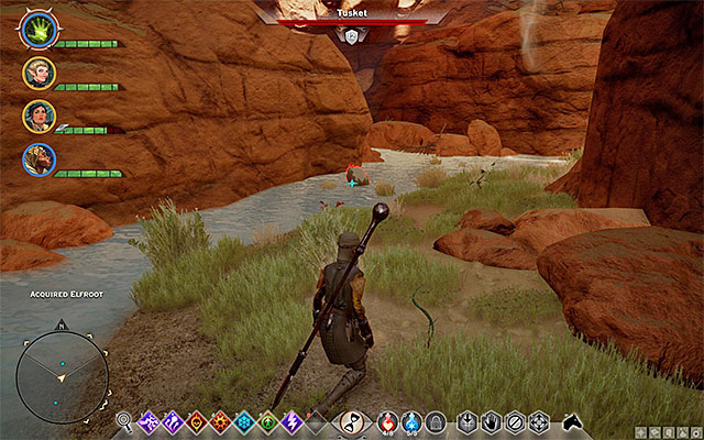 You can find the nugs and tuskets out in the open and in caves - Mining Requisition in the Oasis - Side quests - The Forbidden Oasis - Dragon Age: Inquisition - Game Guide and Walkthrough