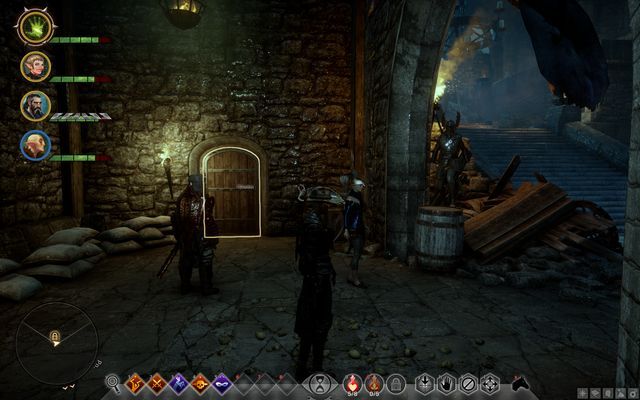 The door with the imprisoned soldiers behind - Lost Souls - Side quests - The Fallow Mire - Dragon Age: Inquisition - Game Guide and Walkthrough
