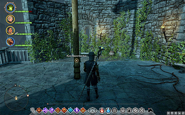 The spot to set the flag - Capturing Caer Bronach - Side Quests - Crestwood - Dragon Age: Inquisition - Game Guide and Walkthrough