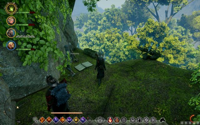 The jumping spot - escarpment above the river - Motherly Encouragement - Side Quests - Emerald Graves - Dragon Age: Inquisition - Game Guide and Walkthrough