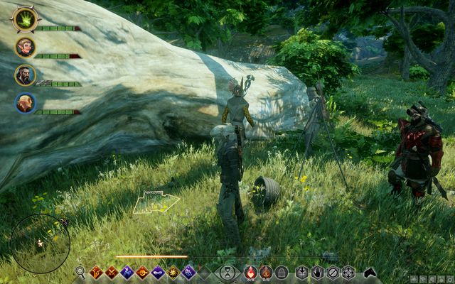 A letter next to the stone - Threat Under Watch - Side Quests - Emerald Graves - Dragon Age: Inquisition - Game Guide and Walkthrough
