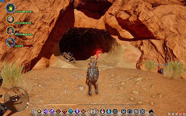 The cave entrance. - The Venatori - Side quests - The Western Approach - Dragon Age: Inquisition - Game Guide and Walkthrough