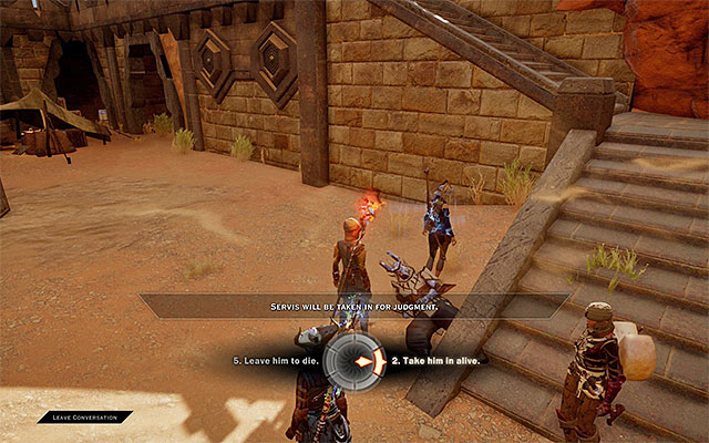 The game wont let you simply kill Servis - The Trouble with Darkspawn - Side quests - The Western Approach - Dragon Age: Inquisition - Game Guide and Walkthrough