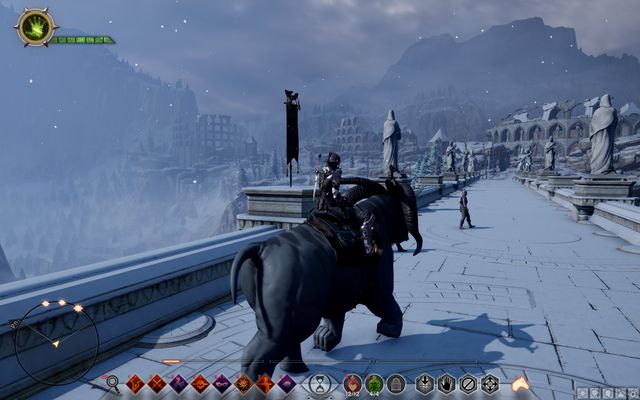 The view onto the three Coliseums- dragon breeding grounds - Breeding Grounds - Side quests - Emprise du Lion - Dragon Age: Inquisition - Game Guide and Walkthrough