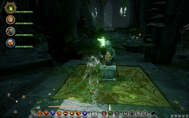 The first altar - activate it with the Veilfire in your hand - Rumors of the Sulevin Blade / Ruined Blade - Side quests - Emprise du Lion - Dragon Age: Inquisition - Game Guide and Walkthrough