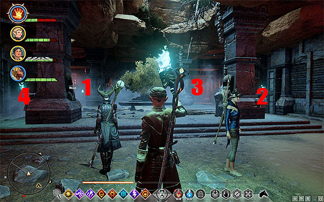 Reach the main hall and start lighting the Braziers - The Tomb of Fairel - Side quests - The Hissing Wastes - Dragon Age: Inquisition - Game Guide and Walkthrough