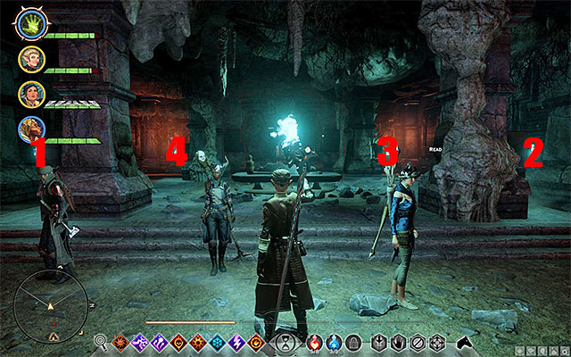 You have to do the exact same things in this tomb as in the previous ones - The Tomb of Fairel - Side quests - The Hissing Wastes - Dragon Age: Inquisition - Game Guide and Walkthrough