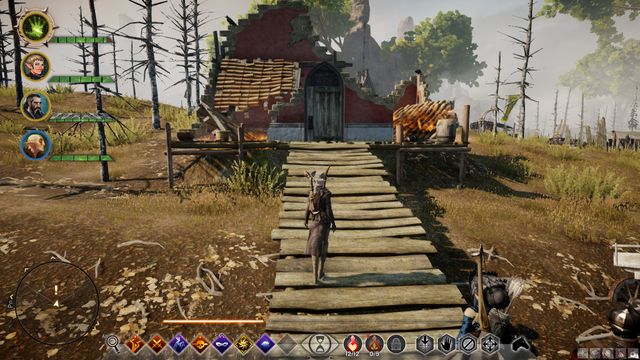 The farmers destroyed house - A Fathers Guidance - Side quests - Exalted Plains - Dragon Age: Inquisition - Game Guide and Walkthrough