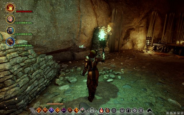Runes in the cave in Avvar village. - It remains to be seen - Frostback Basin - Jaws of Hakkon DLC - Dragon Age: Inquisition - Game Guide and Walkthrough