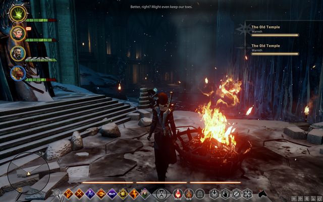 Bonfires will keep you warm. - Ameridans End - Frostback Basin - Jaws of Hakkon DLC - Dragon Age: Inquisition - Game Guide and Walkthrough