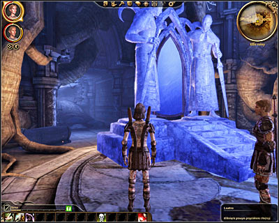 After you've eliminated the mini-boss you'll be allowed to explore the last room of the ruins - The lost mysteries of the Ancients - Origin story: Dalish elf - Dalish Elf Camp (Prologue) - Dragon Age: Origins - Game Guide and Walkthrough