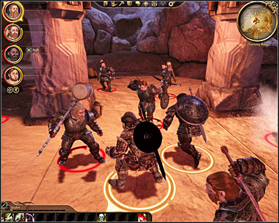 Once the battle has started you should use the same tactics as before and focus primarily on defeating enemy archers - Noble journey - Origin story: Dwarf noble - Diamond quarter (Prologue) - Dragon Age: Origins - Game Guide and Walkthrough