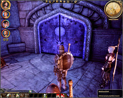 Carroll will transport you to [The Circle tower - Student quarters] (M33, 1) and you'll automatically trigger a conversation with Greagoir (templar in charge) - Broken circle - Main quests - Dragon Age: Origins - Game Guide and Walkthrough