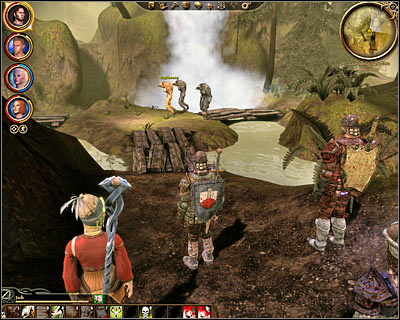 You'll be dealing mostly with enemy mages in this location (M39, 1) and you'll be allowed to surprise smaller groups using the camouflage feature, but sooner or later you'll be forced to attack enemy units and to defeat them in direct combat - Lost in dreams - Main quests - Dragon Age: Origins - Game Guide and Walkthrough