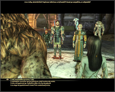 During the conversation with Zathrian you can agree to killing the werewolves right away or you can wait with your decision until you've returned to the Lady of the Forest - Nature of the beast - Main quests - Dragon Age: Origins - Game Guide and Walkthrough
