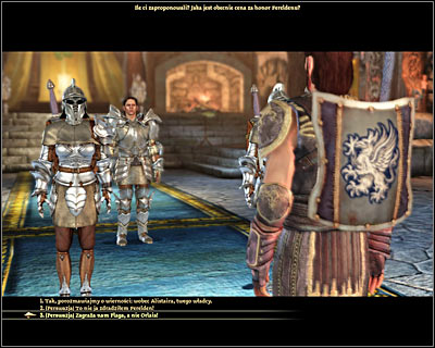 3) Use your persuasion skills at the beginning of the conversation with Loghain (during the landsmeet) - Landsmeet - Main quests - Dragon Age: Origins - Game Guide and Walkthrough