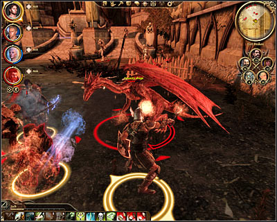 You'll start the game in front of the fort (M78, 1) and you should summon one of the armies as soon as possible - The final battle - Main quests - Dragon Age: Origins - Game Guide and Walkthrough