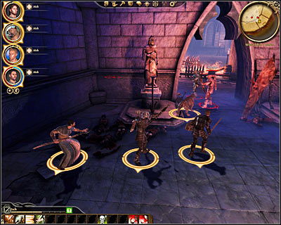 Opening the main door will result in your team travelling to [Tower of Ishal - Ground floor] (M23, 1) - Ostagar - Tower of Ishal - Ostagar - Dragon Age: Origins - Game Guide and Walkthrough